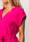 Seventy1 V-Neck Cap Sleeve Top, Pink
