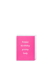 Lagom Design Happy Birthday Pretty Lady Card