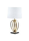 Fern Cottage Interiors Table Lamp, White & Gold