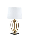 Fern Cottage Interiors Table Lamp, White & Gold