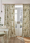 Laura Ashley Gosford Fully Lined Pencil Pleat Curtains, Sage