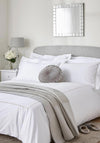 Laura Ashley Mayfair Embroidered Duvet Cover Set, Dove Grey