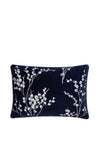 Laura Ashley Home Pussy Willow Embroidered Cushion, Midnight