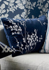 Laura Ashley Home Pussy Willow Embroidered Cushion, Midnight
