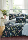 Laura Ashley Summer Palace Printed Floral Duvet Cover, Midnight