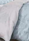 Laura Ashley Josette Printed Damask 200TC Duvet Set, Sea