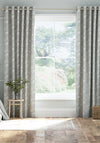 Laura Ashley Pussy Willow Fully Lined Pencil Pleat Curtains, Steel