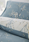 Laura Ashley Pussy Willow Printed Floral 200TC Duvet Set, Dark Sea Spray