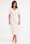 Laura Bernal Jacquard Print Maxi Dress, Blush