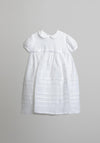Laura D Design Linen Christening Gown, White