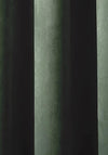 Laurence Llewelyn Bowen Montrose Velvet Black Out Eyelet Curtains, Bottle Green