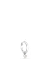 Lav’z Jewellery Cubic Zirconia One Dangle Clicker, Silver