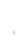 Lav’z Jewellery Cubic Zirconia Oval Shaped Cartilage Stud, Silver