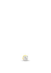 Lav’z Jewellery Cubic Zirconia Threaded Stud, Gold