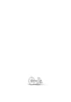 Lav’z Jewellery Cubic Zirconia Trinity Threaded Stud, Silver