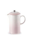 Le Creuset Stoneware French Press Cafetiere, Shell Pink