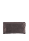 Le Babe Suede Shimmer Clutch Bag, Grey