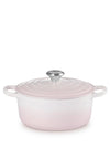 Le Creuset Signature Round 28cm Casserole Dish, Shell Pink
