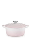 Le Creuset Signature Round 24cm Casserole Dish, Shell Pink