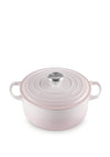 Le Creuset Signature Round 24cm Casserole Dish, Shell Pink