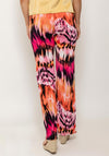 Seventy1 Tie Dye Casual Trousers, Orange & Pink