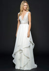 Hayley Paige Leigh 6658 Wedding Dress UK Size 10, Ivory