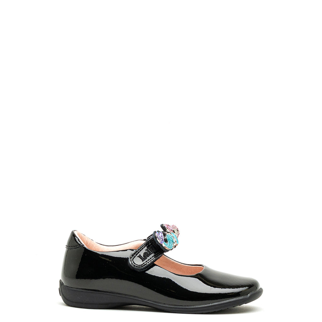Lelli Kelly Maribella Patent Mermaid Shoes, Black