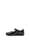 Lelli Kelly Patent Heart Velcro Strap Shoes, Navy