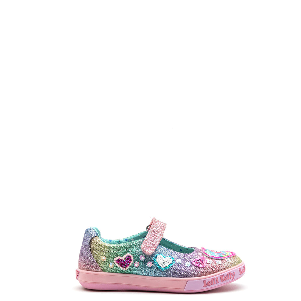 Lelli Kelly Girls Glitter Unicorn Shoes, Pink Multi McElhinneys