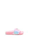 Lelli Kelly Girls Rainbow Glitter Sliders, Pink