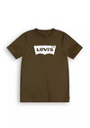 Levis Boys Batwing Logo T-Shirt, Dark Olive