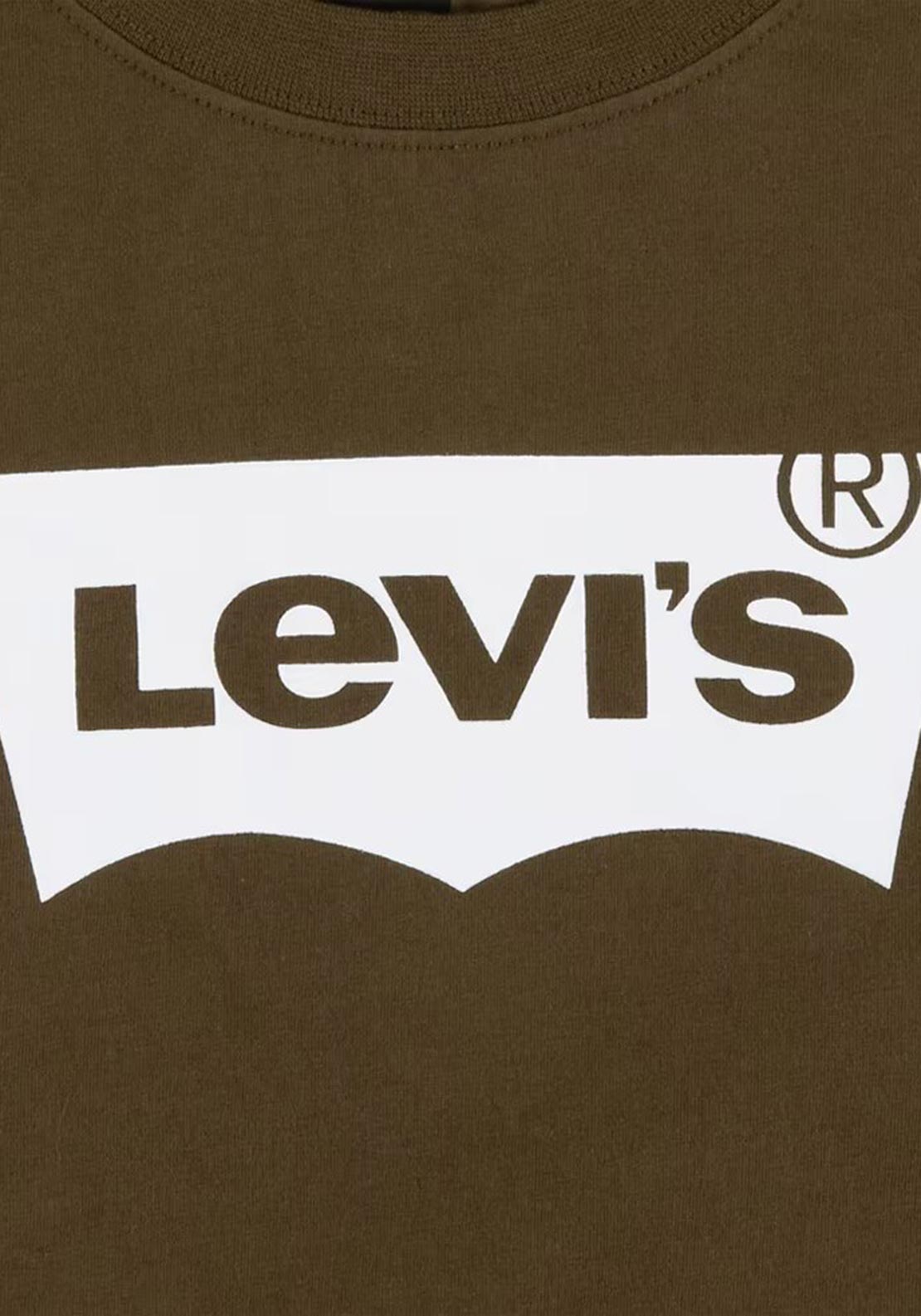 Levis Boys Batwing Logo T-Shirt, Dark Olive