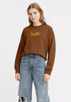 Levis® Womens Standard Graphic Fleece Sweatshirt, Glazed Ginger 0055