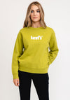 Levis® Womens Standard Graphic Fleece Sweatshirt, Green 0066