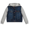 Levis Baby Boys Denim Sweat Jacket, Dark Denim