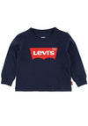 Levis Baby Boys Logo Long Sleeve T-shirt, Navy
