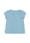 Levi’s Baby Girl Floral Graphic Short Sleeve Tee, Porcelain Blue