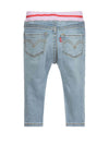 Levis Baby Girls Logo Skinny Waistband Jeggings, Light Denim