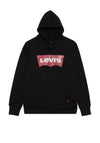 Levis Boys Red Logo Hoodie, Black
