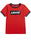 Levis Boys Logo T-Shirt, Red Navy