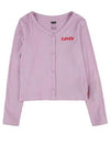 Levis Logo Buttoned Cardigan, Pink