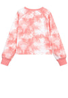 Levis Girls Cropped Tie Dye Jumper, Coral