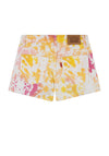Levi’s Girls Tie Dye Girlfriend Shorts, White Alyssum