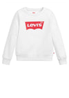 Levis Kids Logo Crew Neck Jumper, White