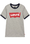 Levis Boys Logo Short Sleeve T-shirt, Grey Heather