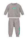 Levis Baby Logo Crew Neck Sweater and Jogger Set, Grey