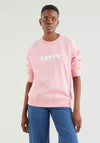 Levis® Womens Standard Graphic Fleece Sweatshirt, Peony Red 0009