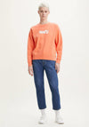 Levis® Womens Standard Graphic Fleece Sweatshirt, Orange 0075