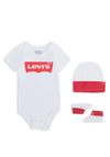 Levis Baby Classic Logo 3 Piece Set, White