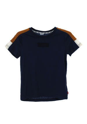 Levi’s Boys Colour-block Embroidered Logo T-Shirt, Naval Academy